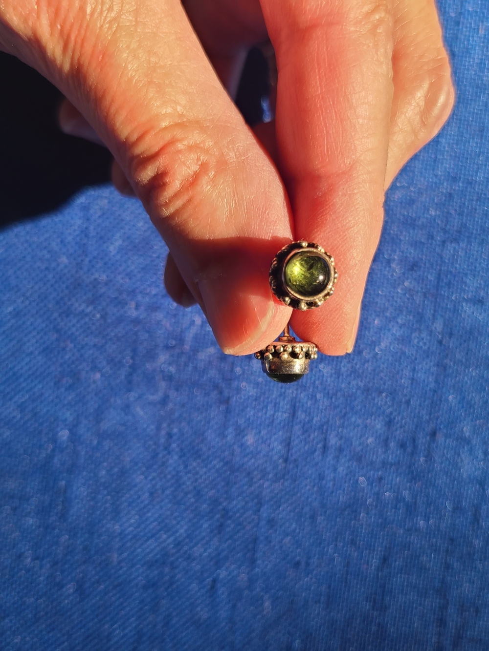 Silpada Petite Peridot Sterling Silver Studs
